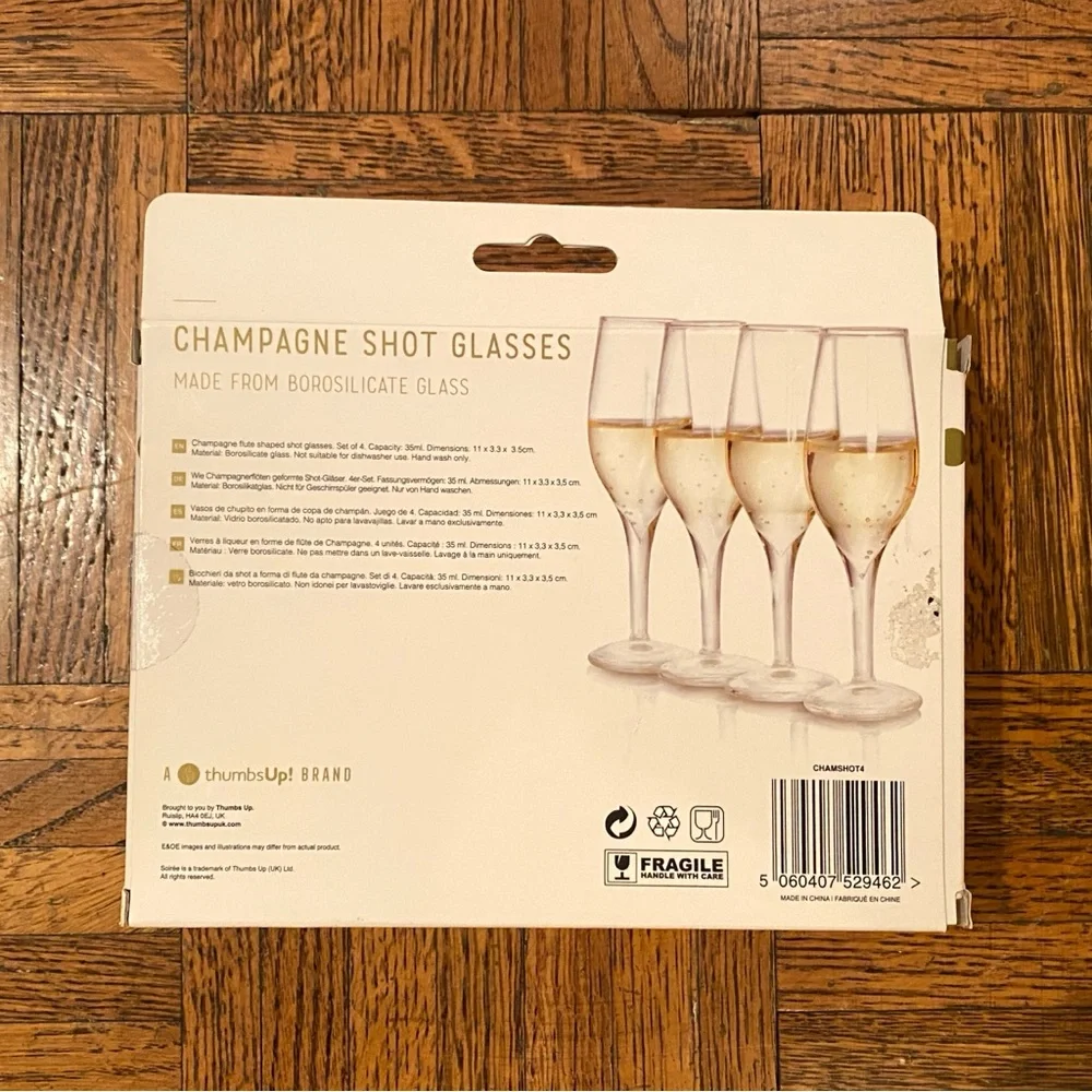 Soiree Champagne Shot Glasses - Set of 4